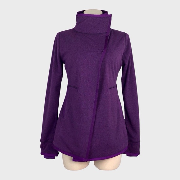 Ivivva by Lululemon Big Business Fleece Lined Wrap Jacket